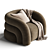 Faux Shearling Swivel Chair 3D model small image 4