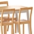 Contemporary Pinntorp Table and Chairs 3D model small image 4