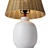 White Ceramic Table Lamp Beauty 3D model small image 2