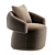 Modern RUFF Armchair by Moroso 3D model small image 1