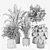 Vases Collection with Turbo Smooth 3D model small image 5