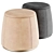 Velvet Padded Ottoman | AVERY 3D model small image 1