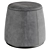 Velvet Padded Ottoman | AVERY 3D model small image 2