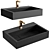Matte Black Goya Washbasin Sink 3D model small image 1