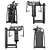 Technogym Selection 700 Chest Press 3D model small image 3