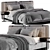 Sophisticated Minotti Tatlin Soft Bed 3D model small image 2