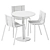 Modern Diabla Table & Chair 3D model small image 7