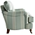 Luxury Brooke Club Chair 3D 3D model small image 2