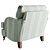 Luxury Brooke Club Chair 3D 3D model small image 3