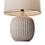 Ribbed Ceramic Table Lamp, Artistic 3D model small image 2