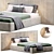 Contemporary VUDLEND Bed Design 3D model small image 1