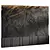 Rock Bed Headboard, Stone Panels 3D model small image 1
