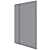 Elegant Modern Campos Wall Mirror 3D model small image 4