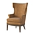 Luxury Chateau Wing Chair Inclination 3D model small image 1