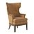 Luxury Chateau Wing Chair Inclination 3D model small image 2