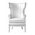 Luxury Chateau Wing Chair Inclination 3D model small image 5