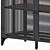 Industrial Chic Black Sideboard Cabinet 3D model small image 10
