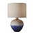 Terracotta Blue Glaze Table Lamp 3D model small image 1