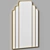 Elegant Ar-Deco Wall Mirror 3D model small image 2