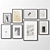 Modern Picture Frames Set Bundle 3D model small image 3