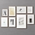 Modern Picture Frames Set Bundle 3D model small image 6