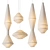 Elegant Mayu Pendant Lamps 3D model small image 1