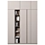 Modular Wardrobe & Shelf Unit 3D model small image 1