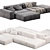 Modular Neowall Lounge Sofa N2 3D model small image 3