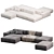 Modular Neowall Lounge Sofa N2 3D model small image 4