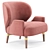 Luxurious Louis I Armchair: V-Ray Model 3D model small image 2