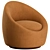 Kennedy Globe Occasional Chair: Modern Elegance 3D model small image 1