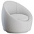Kennedy Globe Occasional Chair: Modern Elegance 3D model small image 3