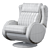 Bespoke Vintage Armchair Delon 3D model small image 4