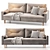 Numo Velvet Grafit Sofa 3Ds 3D model small image 2