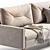 Numo Velvet Grafit Sofa 3Ds 3D model small image 3