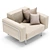 Modern Armchair Design with Textures 3D model small image 3