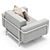 Modern Armchair Design with Textures 3D model small image 5