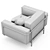 Modern Armchair Design with Textures 3D model small image 6