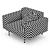 Modern Armchair Design with Textures 3D model small image 7