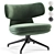 Molteni Piccadilly Swivel Armchair 3D model small image 1