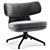 Molteni Piccadilly Swivel Armchair 3D model small image 3