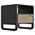 Rattan Woven Minimalist Nightstand 3D model small image 4