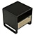 Rattan Woven Minimalist Nightstand 3D model small image 5