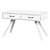 Maxine Concrete Writing Desk, Gray 3D model small image 2