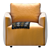 Elegant Venice Contract Armchair 3D model small image 3