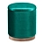 Beatrice Glossy Velor Storage Pouf 3D model small image 6