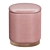 Beatrice Glossy Velor Storage Pouf 3D model small image 9