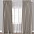 Versatile Render-Ready Curtain Model 3D model small image 1