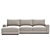 Modern Corner Sofa: Parker 3D model small image 2