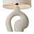 Curved Coil Table Lamp 3D model small image 2